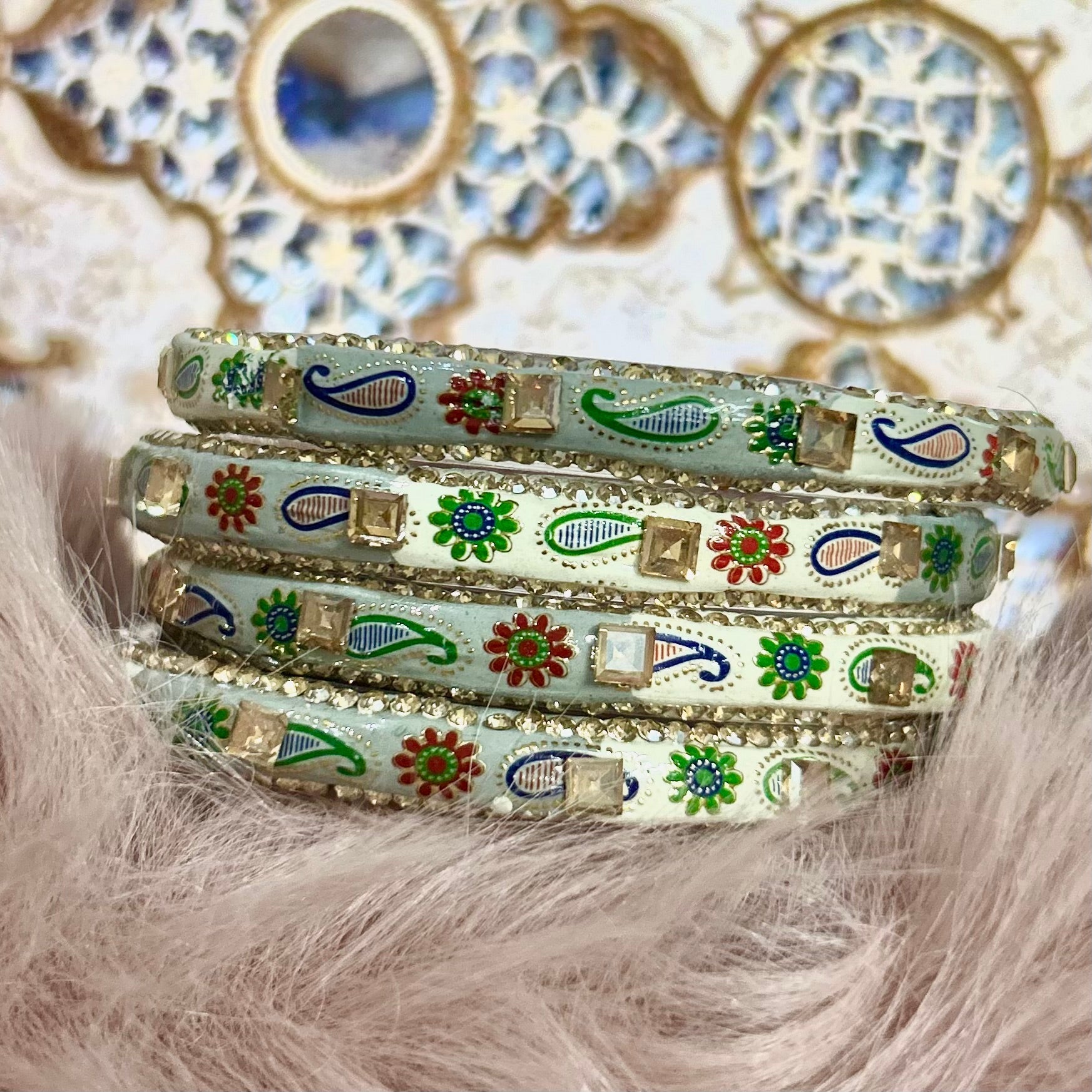 Pakhi Bangles, Set of 4 bangles - Shrim Bangles