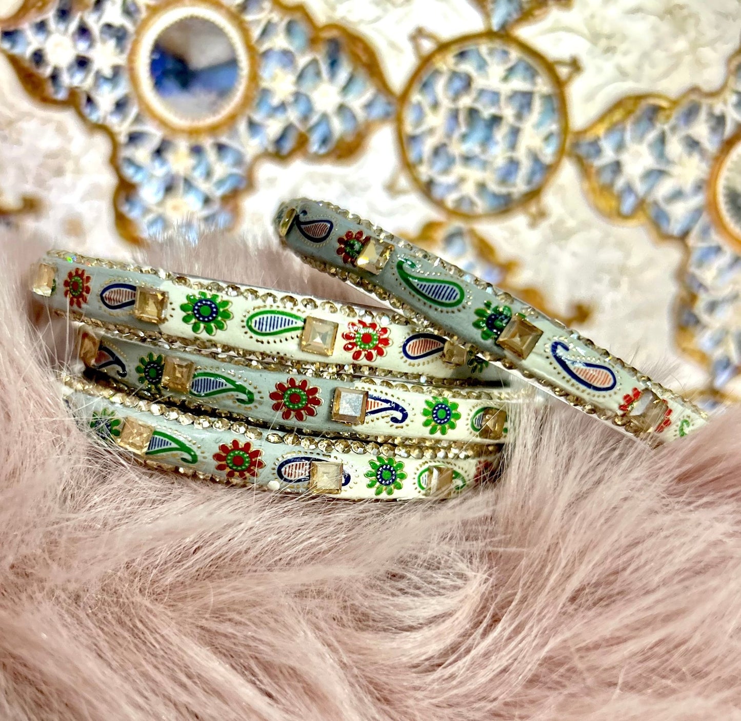 Pakhi Bangles, Set of 4 bangles - Shrim Bangles